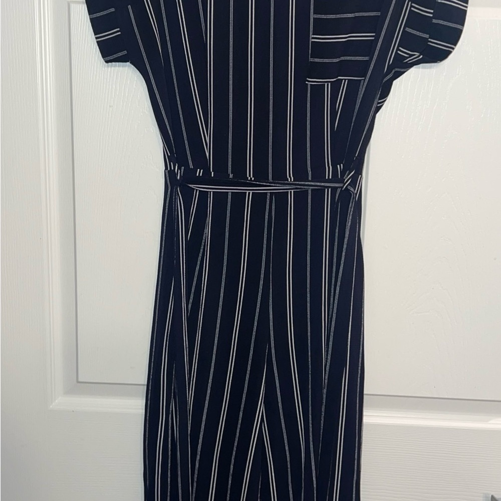 Monteau Black and White Long Sleeve Dress